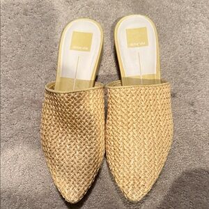 Dolce Vita Beige Woven Mules